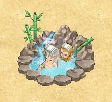 画像ギャラリー No.002のサムネイル画像 / 「君主」,温泉に入ってHP&MP回復! 座布団系アイテム登場