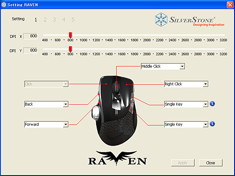 画像ギャラリー No.015のサムネイル画像 / SilverStoneのゲーマー向け周辺機器ブランド「Raven」第1弾マウス，ファーストインプレッション