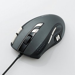 画像ギャラリー No.001のサムネイル画像 / エレコム,ゲーマー向け多ボタンマウスを1月中旬に発売。有線モデルと有線&無線両対応モデルの2製品