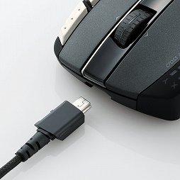 画像ギャラリー No.003のサムネイル画像 / エレコム,ゲーマー向け多ボタンマウスを1月中旬に発売。有線モデルと有線&無線両対応モデルの2製品