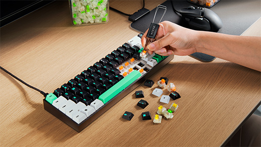 画像ギャラリー No.002のサムネイル画像 / Razerからキースイッチを交換できるメカニカルキーボード「Reclusa X Mini 65%」が発売に