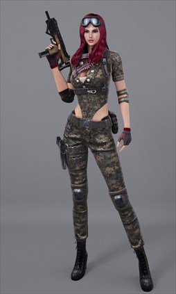 画像ギャラリー No.002のサムネイル画像 / 「サドンアタック」，新キャラクターパッケージ「衛兵女子セット」販売