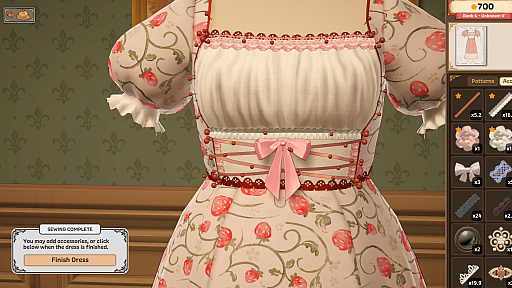画像ギャラリー No.022のサムネイル画像 / 町の人々のドレスを型紙から作り上げていく「Dressmaker」(あかねのSteam Pick Up!)