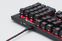 画像ギャラリー No.018のサムネイル画像 / 「HyperX Alloy FPS Mechanical Gaming Keyboard」レビュー。フローティングデザイン採用のCherry MX搭載モデル，その実力は