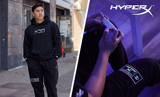 画像ギャラリー No.001のサムネイル画像 / HyperXとアパレルブランド「Champion」とのコラボによる衣類が登場