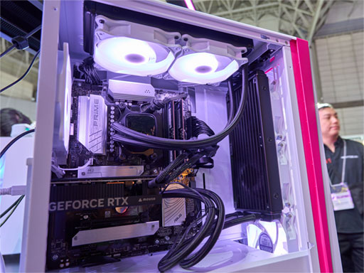画像ギャラリー No.012のサムネイル画像 / ノートPC向けCPU搭載デスクトップPCや液冷仕様のGeForce RTX 5070搭載カードなど，マウスコンピューターが新製品を発表［TGS2026］
