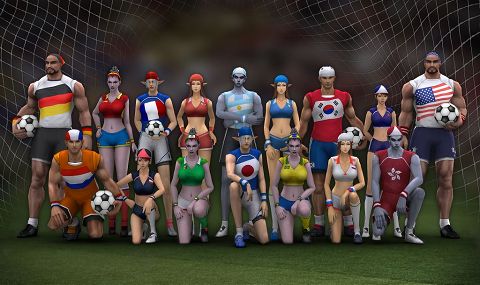画像ギャラリー No.001のサムネイル画像 / 「ラストカオス」，世界各国のサッカー応援ユニフォームを着よう