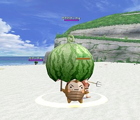 画像ギャラリー No.001のサムネイル画像 / 「MFO」,夏休み限定冒険地「クレハザ岬」に巨大スイカが出現!?