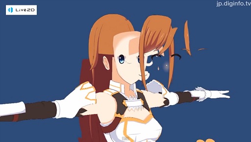 画像ギャラリー No.003のサムネイル画像 / 360度回転可能! 次世代2Dキャラクター表示技術「Live2D Euclid」発表。3DCGとのハイブリッド表示に対応