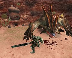 画像ギャラリー No.009のサムネイル画像 / 多彩な武器で狩れ！　「モンスターハンター フロンティア オンライン」オリジナルの特殊リーチ武器，SP武器，剛種武器，秘伝書に注目