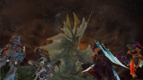 画像ギャラリー No.011のサムネイル画像 / 「MHF-Z」，新たな古龍「嵐龍アマツマガツチ」と「雅翁龍イナガミ」を11月1日に実装。新フィールド「霊峰」や新防具の情報も公開