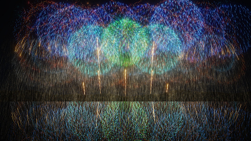 画像ギャラリー No.007のサムネイル画像 / 花火大会制作シミュレーション「BURST NOIR - Fireworks Simulator」，9月初旬にSteamで発売。タイムライン上で花火を自由に配置