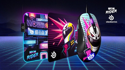 画像ギャラリー No.001のサムネイル画像 / 「CS:GO」の「Neon Rider」スキンをデザインしたSteelSeries製マウスやマウスパッドが国内発売