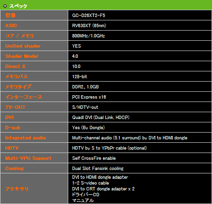 画像ギャラリー No.002のサムネイル画像 / マスタードギガ，デュアルATI Radeon HD 2600 XTカードを発売