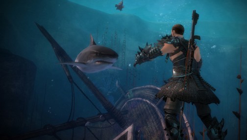 画像ギャラリー No.002のサムネイル画像 / 「Guild Wars 2」は水中での三次元戦闘も楽しめる。プレイヤーを海底の冒険へと導く,水中戦の情報が明らかに