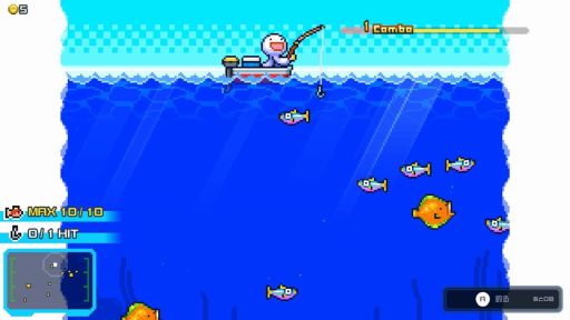 画像ギャラリー No.003のサムネイル画像 / スキルを覚えて1億匹の魚を全部釣る。短編インクリメンタル釣りアクション「海の魚、ぜんぶ釣る」，Steamストアページを公開