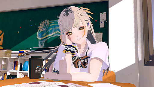 画像ギャラリー No.008のサムネイル画像 / 文学少女の次に，クラスで人気のギャルが登場！ チルい雰囲気に浸りながら，感情豊かな少女とデスクワークに励む作業用ADV「Chill with You : SHIOI's Sparkling Scenes」発表