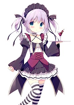 画像ギャラリー No.010のサムネイル画像 / 「桃色大戦ぱいろん+」，「小鳥遊ななか」と「ヘルロッテ」がメイド姿で登場