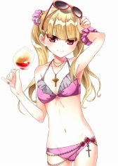 画像ギャラリー No.003のサムネイル画像 / 「桃色大戦ぱいろん+」水着姿のカモミィル，Tetra，アシュリーが登場
