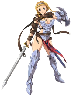 画像ギャラリー No.002のサムネイル画像 / 「アークサイン×クイーンズブレイド」第1弾,放浪の戦士「レイナ」が登場
