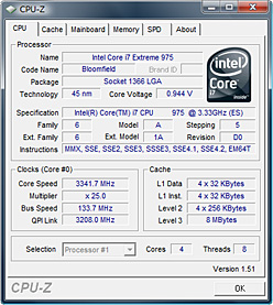 画像ギャラリー No.003のサムネイル画像 / 「Core i7-975 Extreme Edition」レビュー掲載。D0ステッピングと3.33GHz動作の意義を確認する