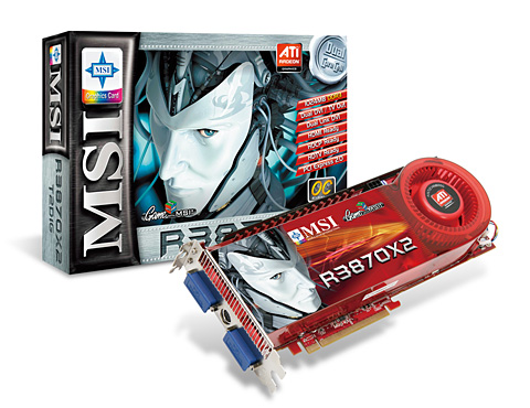 画像ギャラリー No.001のサムネイル画像 / MSI,クロックアップ版のATI Radeon HD 3870 X2カードを発売