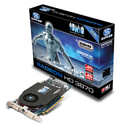 画像ギャラリー No.002のサムネイル画像 / Sapphire,1スロット仕様のクーラー搭載版Radeon HD 3870カード