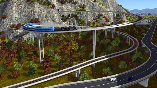 画像ギャラリー No.003のサムネイル画像 / 「A列車で行こう9 PRIME LINE」,12月10日発売。自由な曲率の線路や最大16両編成,カーブ駅など大幅進化を遂げたA9最新作