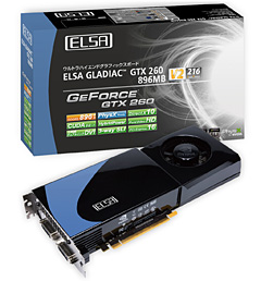 画像ギャラリー No.002のサムネイル画像 / ELSA,カード長229mm&補助電源1系統の9800 GTX+カードなど