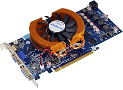 画像ギャラリー No.002のサムネイル画像 / Zalmanクーラー&OC仕様のGIGABYTE製9800 GTにメモリ1GB版