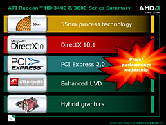 画像ギャラリー No.009のサムネイル画像 / エントリー向けGPUでもDX10.1。AMD，「ATI Radeon HD 3600/3400」を発表