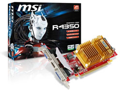 画像ギャラリー No.001のサムネイル画像 / MSIからファンレス設計＆HDMI端子付きHD 4350カードが発売に