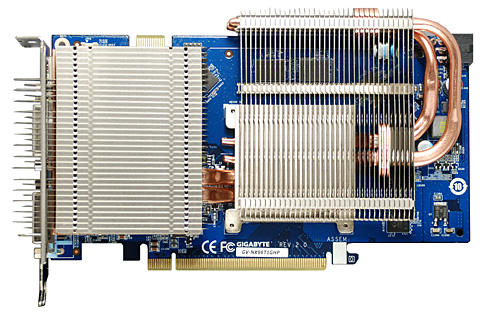 画像ギャラリー No.001のサムネイル画像 / GIGABYTE,ファンレス&クロックアップ版の9600 GT搭載カード