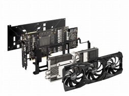 画像ギャラリー No.005のサムネイル画像 / ASUS,独自クーラー搭載でOC仕様のRTX 2080 Tiカードを発売。実勢価格は税込19万5000円前後
