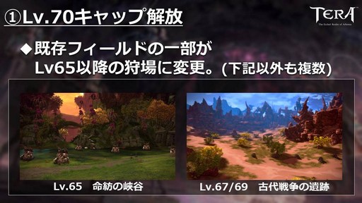 画像ギャラリー No.007のサムネイル画像 / PC版「TERA」公式生放送「テラライブ！」で発表された2019年春のロードマップを紹介。4年半ぶりのレベルキャップ解放でレベル上限が70に