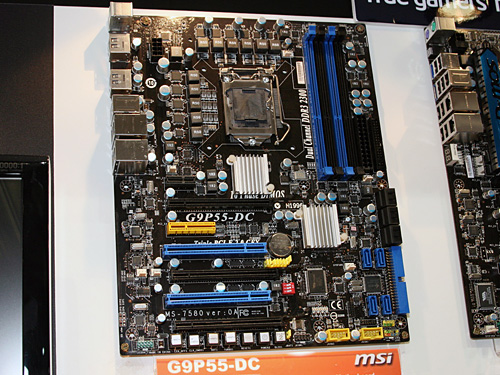 画像ギャラリー No.002のサムネイル画像 / MSI,CeBIT 2009でSLI対応のIntel P55マザーボードを公開
