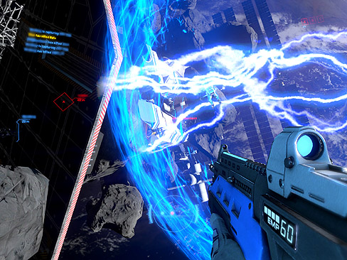 画像ギャラリー No.001のサムネイル画像 / 「Shattered Horizon」の，どっちが上やら下やら分からない宇宙空間の様子を収録したムービーとスクリーンショットを掲載