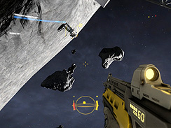 画像ギャラリー No.007のサムネイル画像 / 「Shattered Horizon」の，どっちが上やら下やら分からない宇宙空間の様子を収録したムービーとスクリーンショットを掲載