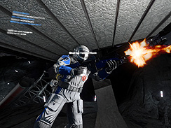 画像ギャラリー No.011のサムネイル画像 / 「Shattered Horizon」の，どっちが上やら下やら分からない宇宙空間の様子を収録したムービーとスクリーンショットを掲載