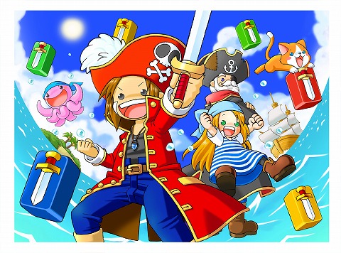 画像ギャラリー No.002のサムネイル画像 / 海賊王に俺もなる? ガンホー,「パズルパイレーツ」のオープンβテストを8月21日に開始