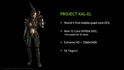 画像ギャラリー No.001のサムネイル画像 / NVIDIA，12コアGPU搭載のスマートフォン向け次期Tegra「Kal-El」を予告。2014年までのロードマップも