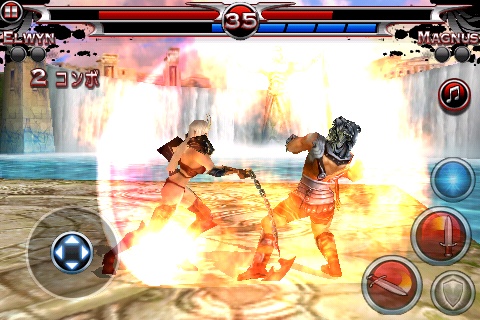 画像ギャラリー No.004のサムネイル画像 / ［iPhone］抜きん出た完成度。ゲームロフトの「Blades of Fury」はiPhone/iPod touch用3D対戦格闘アクションの決定版