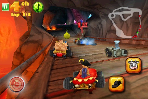 画像ギャラリー No.002のサムネイル画像 / ［iPhone］ローカル対戦も楽しいカートレースゲーム「Shrek Kart」発売