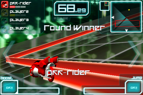 画像ギャラリー No.001のサムネイル画像 / iPhone用ゲーム「LightBike 2」，公開から1週間で50万DL突破