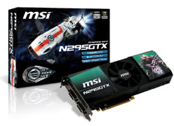 画像ギャラリー No.001のサムネイル画像 / MSI,シングルPCB仕様の「GeForce GTX 295」カードを発売
