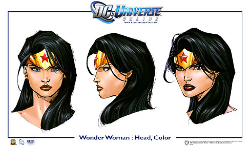 画像ギャラリー No.003のサムネイル画像 / Sony Online Entertainmentが，MMOアクション「DC Universe Online」に登場するワンダーウーマンのアートワークを公表