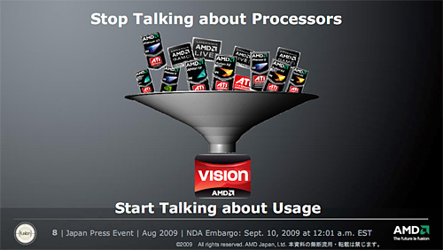画像ギャラリー No.004のサムネイル画像 / AMD,Fusionを推進する「VISION」ブランドを立ち上げ。PhenomもTurionもRadeonも,VISIONの中に溶けていく