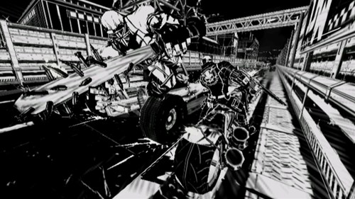 画像ギャラリー No.002のサムネイル画像 / モノクロ世界に真っ赤な鮮血がほとばしる「MADWORLD」,ついに本日発売