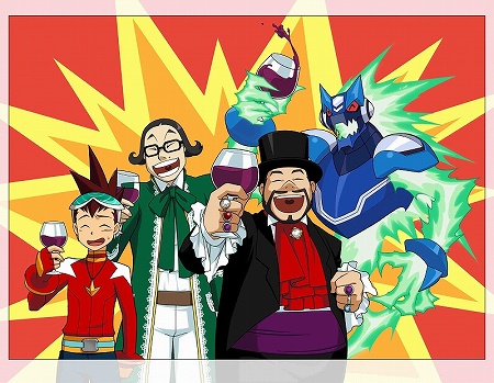 画像ギャラリー No.008のサムネイル画像 / 本日発売の「流星のロックマン3」,髭男爵からお祝いのビデオメッセージが到着。エ〜レガントなプレゼントがもらえる暗号コードも