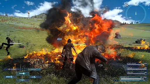 画像ギャラリー No.008のサムネイル画像 / 「FINAL FANTASY XV」序盤のプレイレポート。オープンワールドで繰り広げられるアクション性の高い戦闘や，さまざまな形で表現される仲間の存在感が楽しい